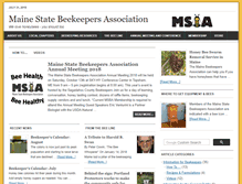 Tablet Screenshot of mainebeekeepers.org